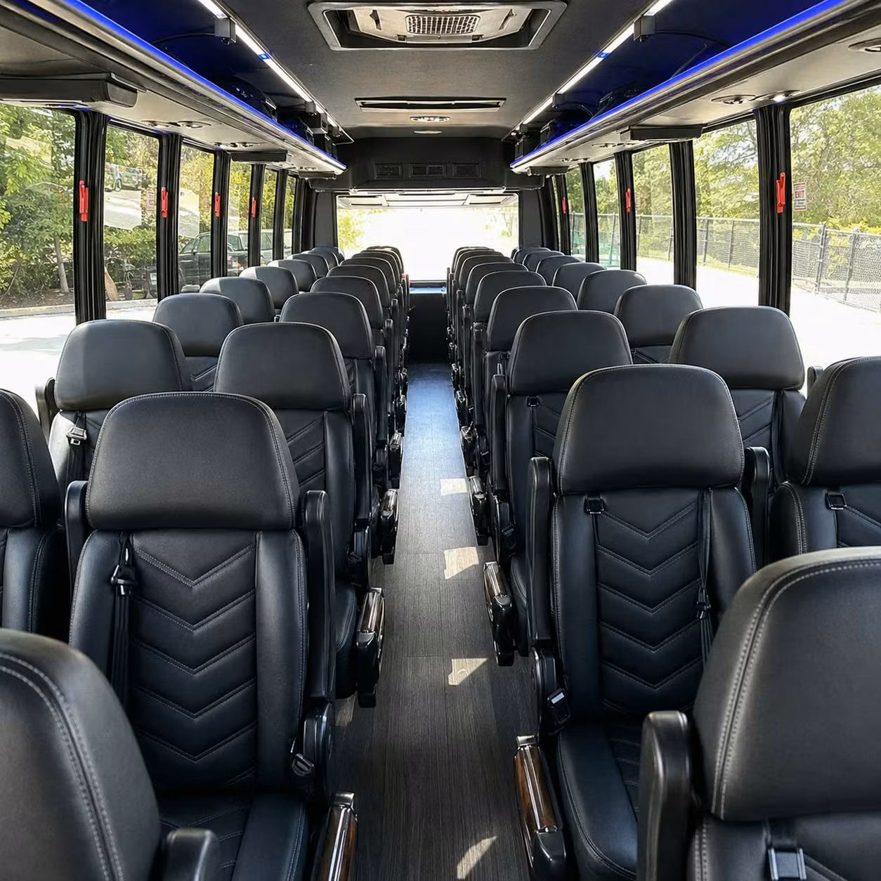28 passenger minibus inside
