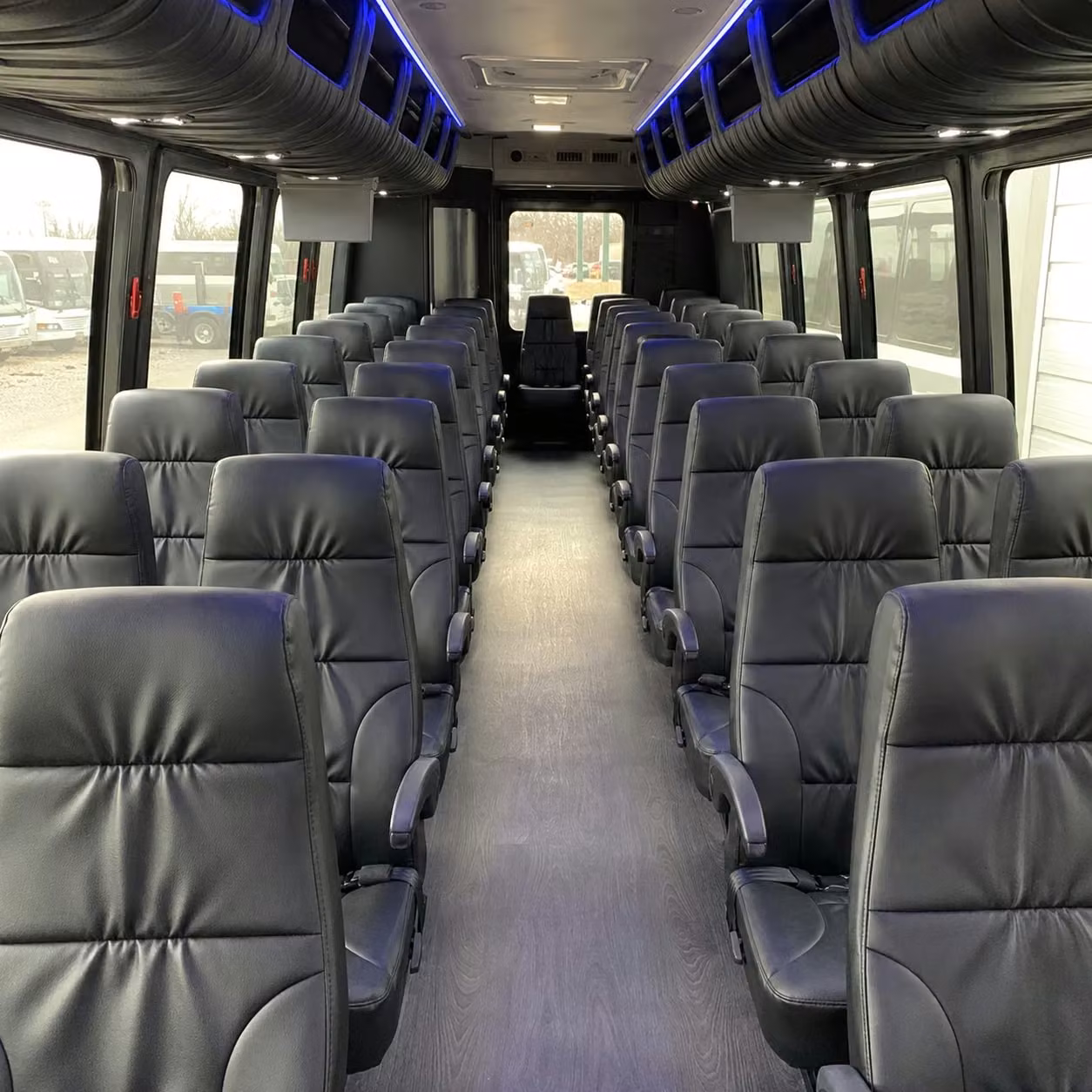 28 passenger minibus interior